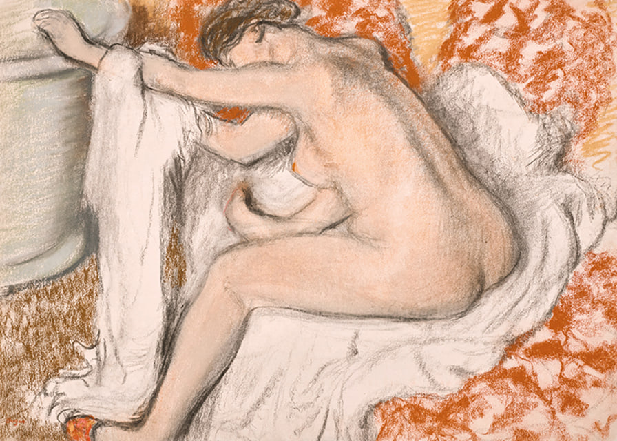 The Exit Of The Bath By Edgar Degas-12