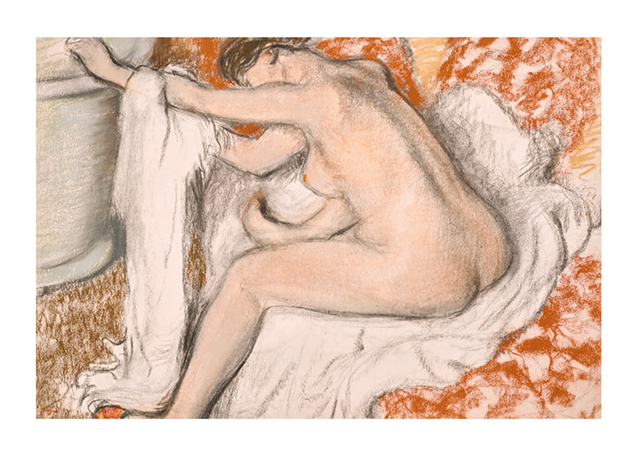 The Exit Of The Bath By Edgar Degas-12