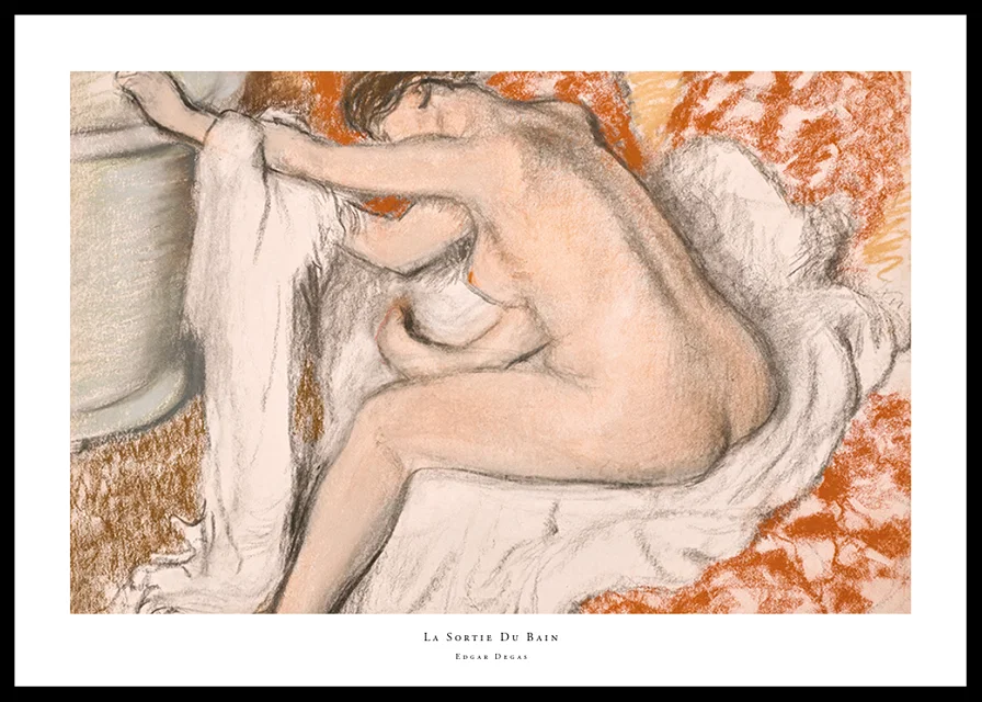La Sortie Du Bain By Edgar Degas-12
