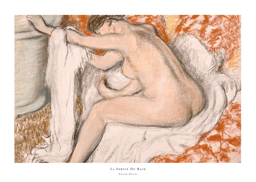 The Exit Of The Bath By Edgar Degas-12