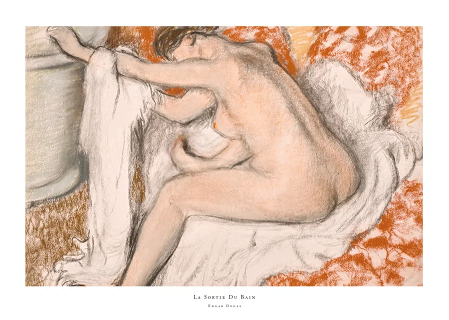 La Sortie Du Bain By Edgar Degas-12