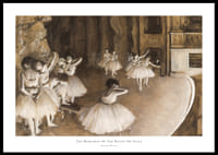 The Rehearsal Of The Ballet On Stage By Edgar Degas-0
