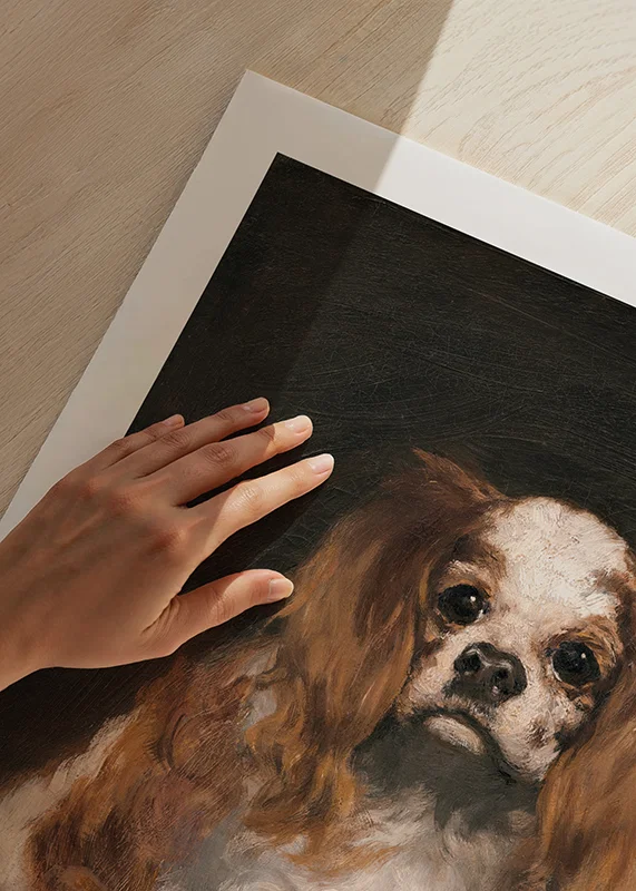 A King Charles Spaniel By Edouard Manet-12