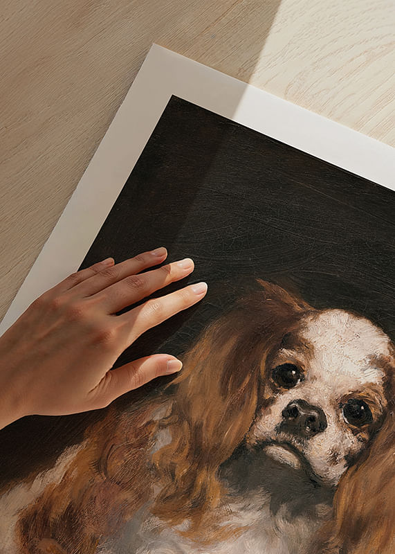 Een King Charles Spaniel door Edouard Manet-12