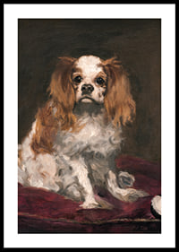 A King Charles Spaniel By Edouard Manet-2