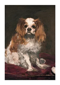 A King Charles Spaniel By Edouard Manet-3