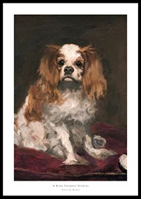 A King Charles Spaniel By Edouard Manet-0