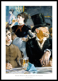 Berthe Morisot met een boeket viooltjes door Edouard Manet-0