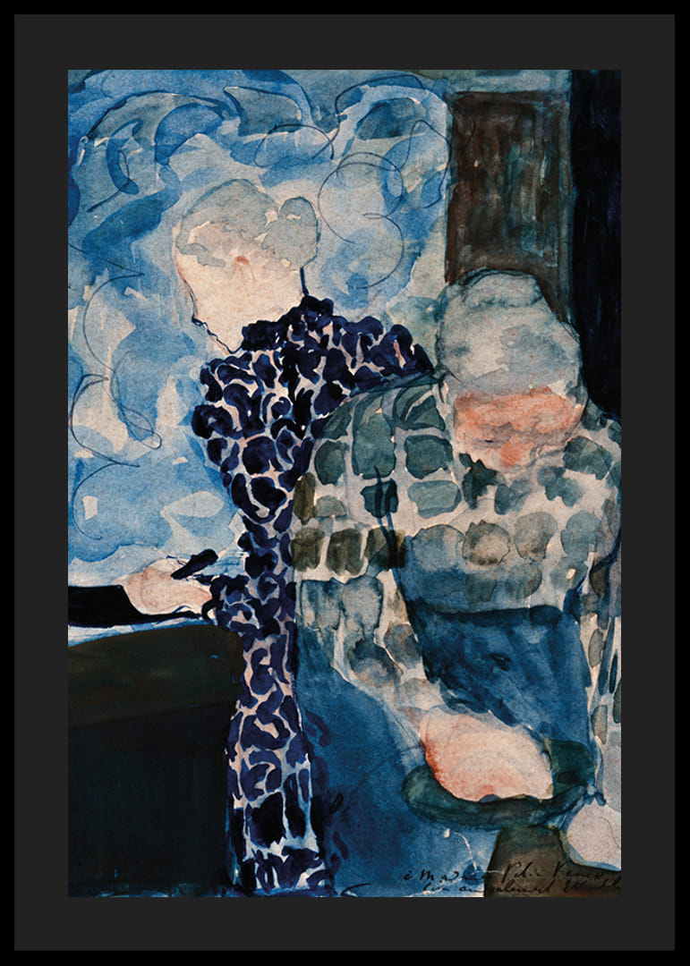 Dve ženy v interiéri od Edouarda Vuillarda-12