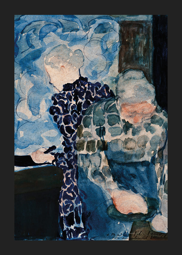 Dve ženy v interiéri od Edouarda Vuillarda-12