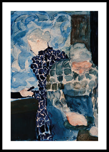 Poster Deux Femmes Dans Interieur By Edouard Vuillard