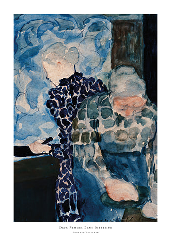 Poster Deux Femmes Dans Interieur By Edouard Vuillard