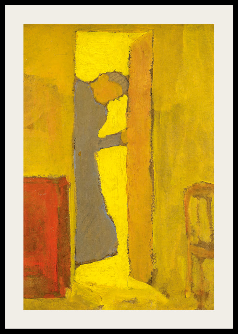 Umelcova matka otvára dvere Edouard Vuillard-12