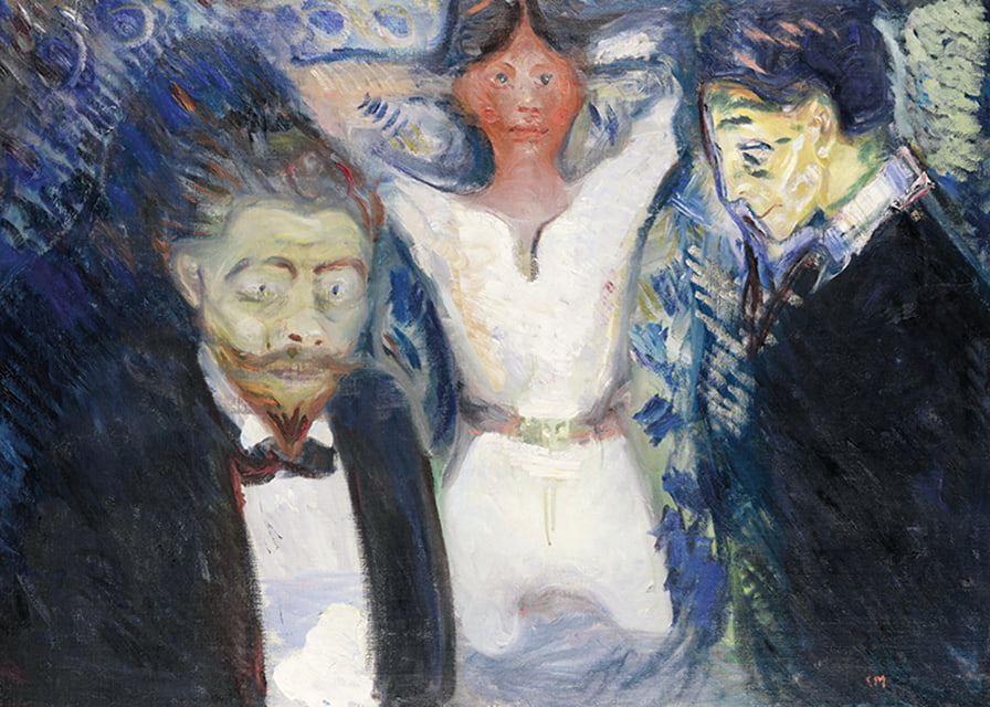 Jealousy By Edvard Munch-12