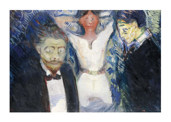 Plagát Jealousy By Edvard Munch