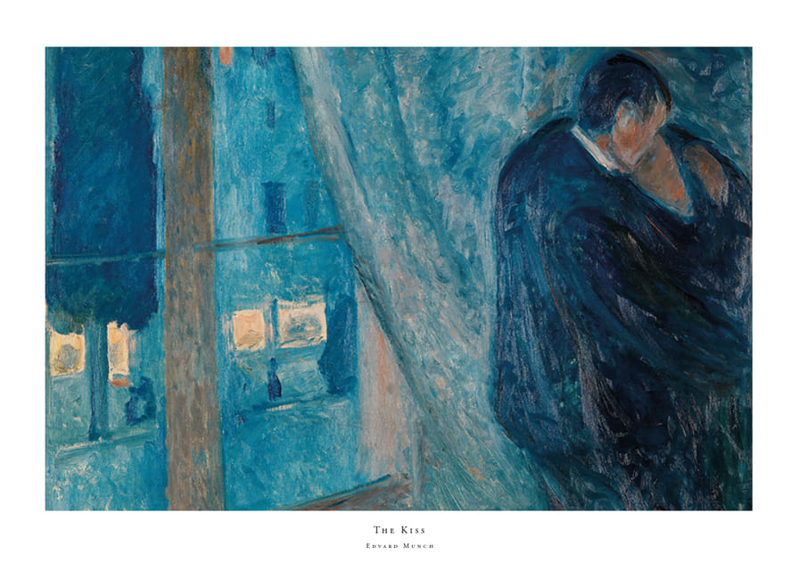 De kus door Edvard Munch-12