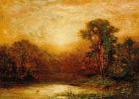 Zonsondergang door Edward Mitchell Bannister-3
