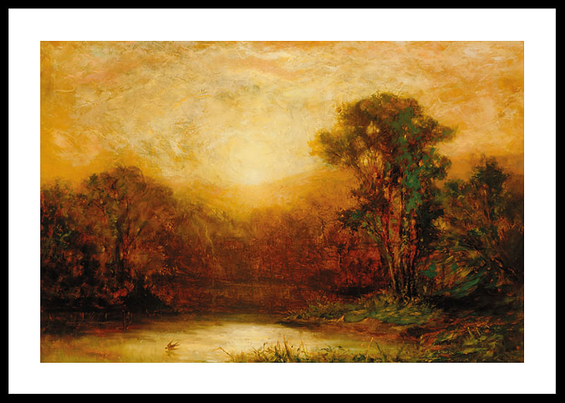 Zonsondergang door Edward Mitchell Bannister-12