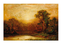 Zonsondergang door Edward Mitchell Bannister-1