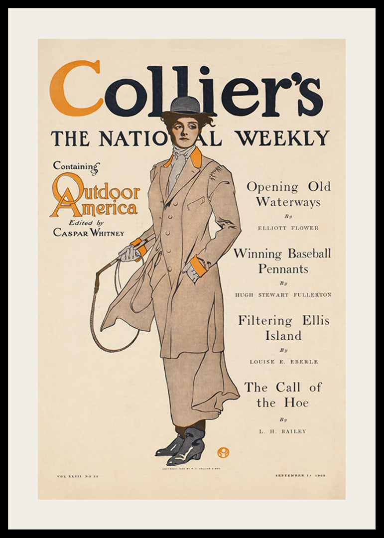 Collier's, obsahujúci vonkajšiu Ameriku Edward Penfield-12