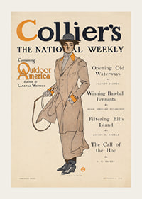 Collier's, obsahujúci vonkajšiu Ameriku Edward Penfield-3
