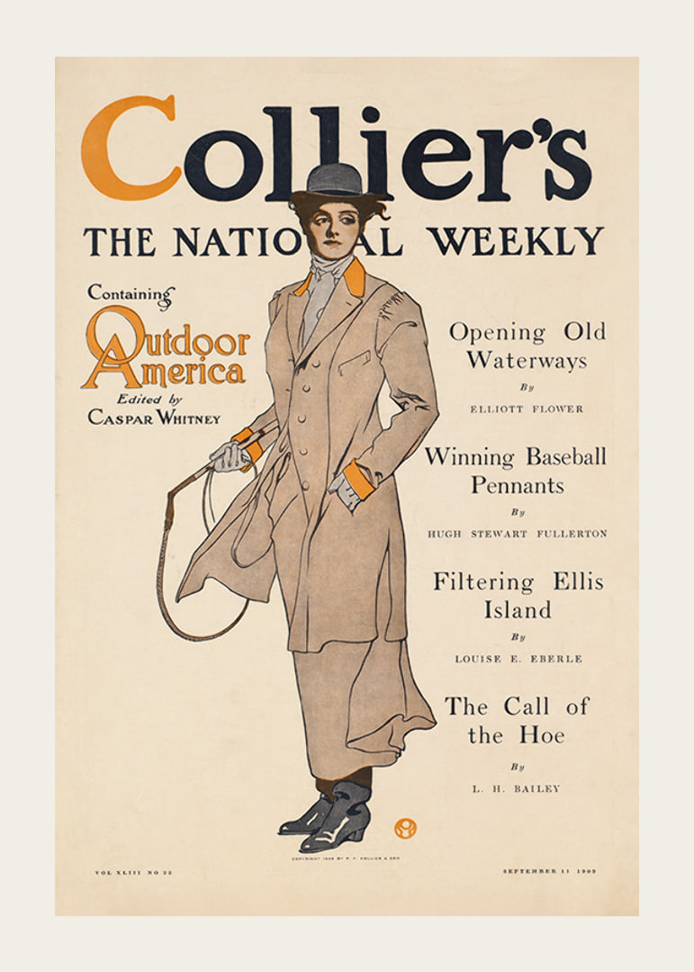 Collier's, obsahujúci vonkajšiu Ameriku Edward Penfield-12