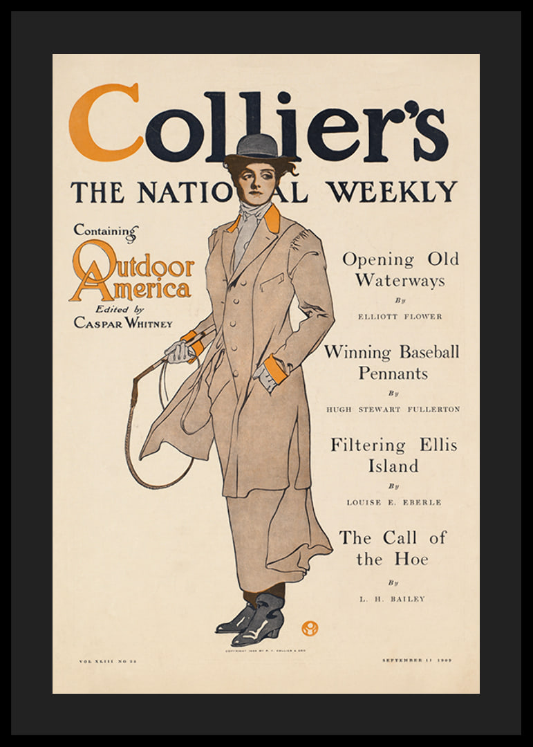 Collier's, obsahujúci vonkajšiu Ameriku Edward Penfield-12