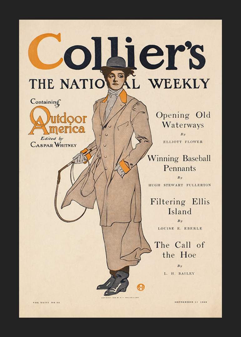 Collier's, obsahujúci vonkajšiu Ameriku Edward Penfield-12