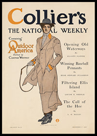 Collier's, obsahujúci vonkajšiu Ameriku Edward Penfield-6