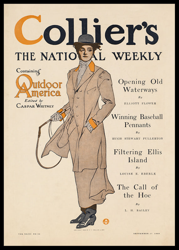 Collier's, obsahujúci vonkajšiu Ameriku Edward Penfield-12