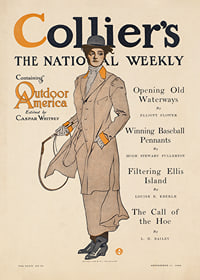 Collier's, obsahujúci vonkajšiu Ameriku Edward Penfield-7