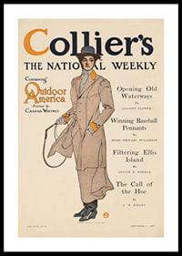 Collier's, obsahujúci vonkajšiu Ameriku Edward Penfield-0