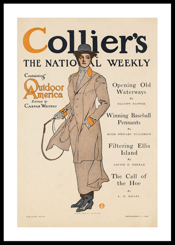 Poster Collier’s, Containing Outdoor America By Edward Penfield