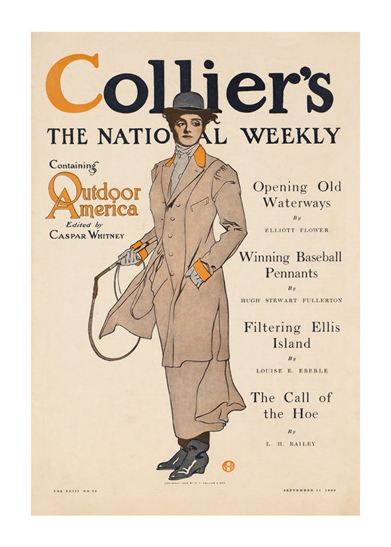 Collier's, obsahujúci vonkajšiu Ameriku Edward Penfield-12