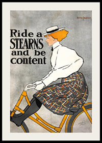 Ride A Stearns, Be Content By Edward Penfield-2