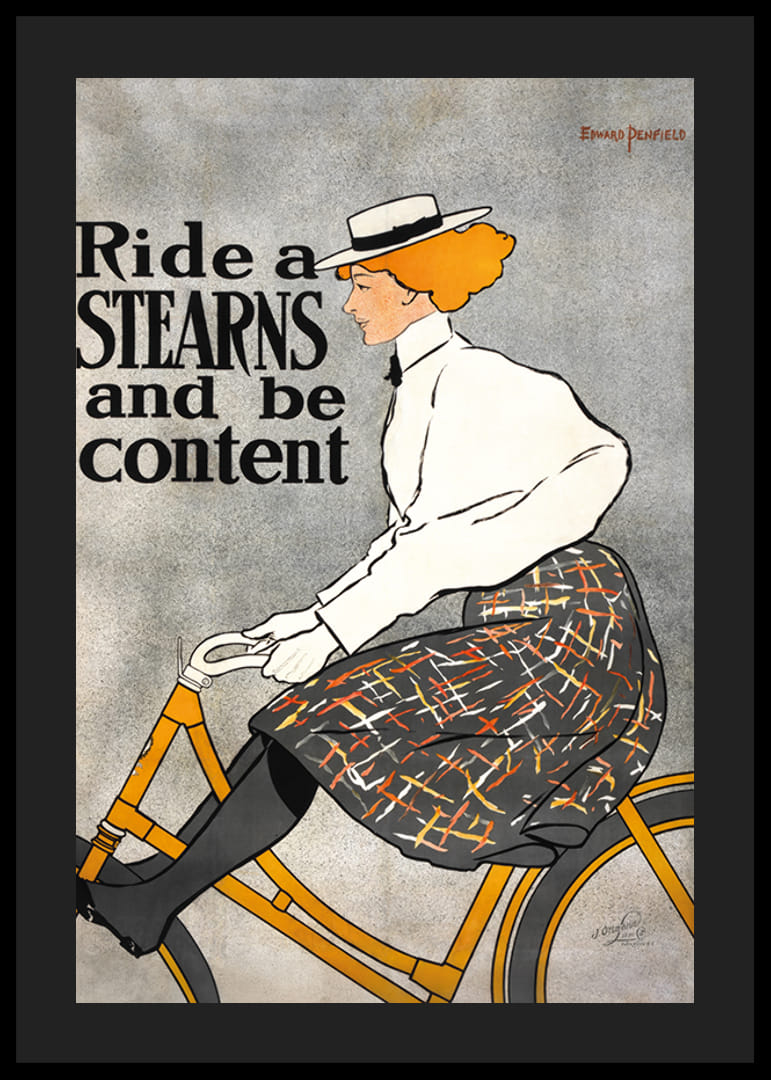 Ride A Stearns, Be Content Autor Edward Penfield-12