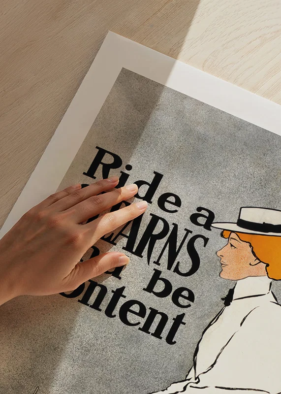 Ride A Stearns, Be Content By Edward Penfield-12