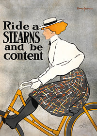 Ride A Stearns, Be Content By Edward Penfield-7