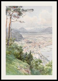 A View Of Bregenz And Lake Bodensee By Edward Theodore Compton-4