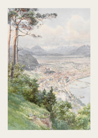 A View Of Bregenz And Lake Bodensee By Edward Theodore Compton-5