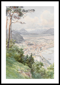 A View Of Bregenz And Lake Bodensee By Edward Theodore Compton-2