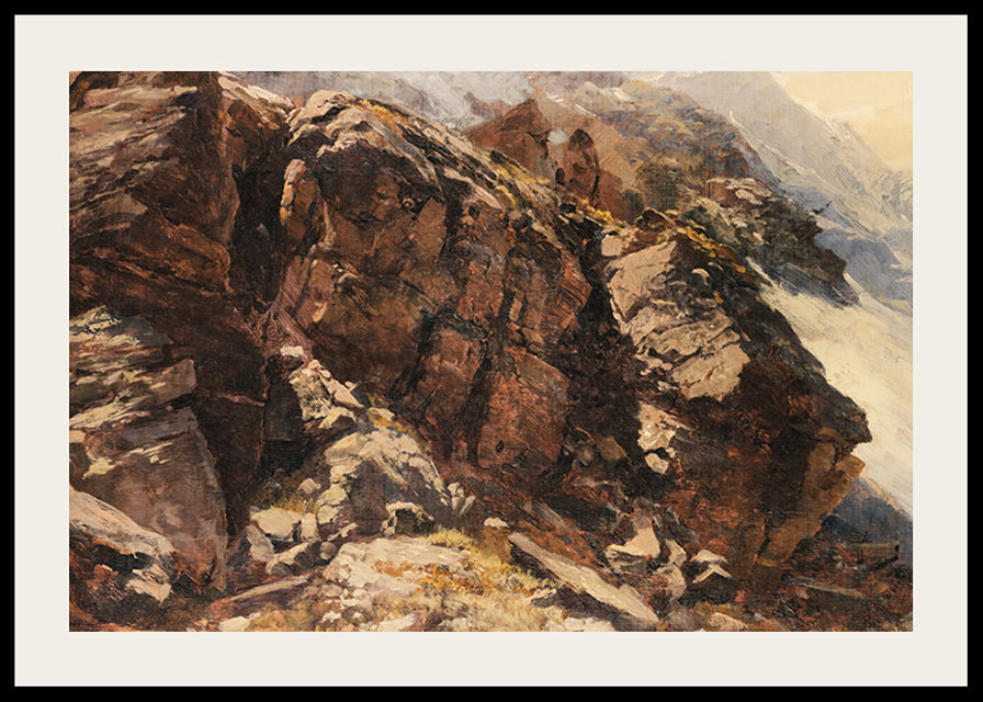 High Mountain Study By Edward Theodore Compton-12