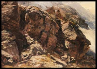 High Mountain Study By Edward Theodore Compton-8