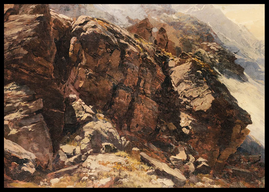 High Mountain Study By Edward Theodore Compton-12