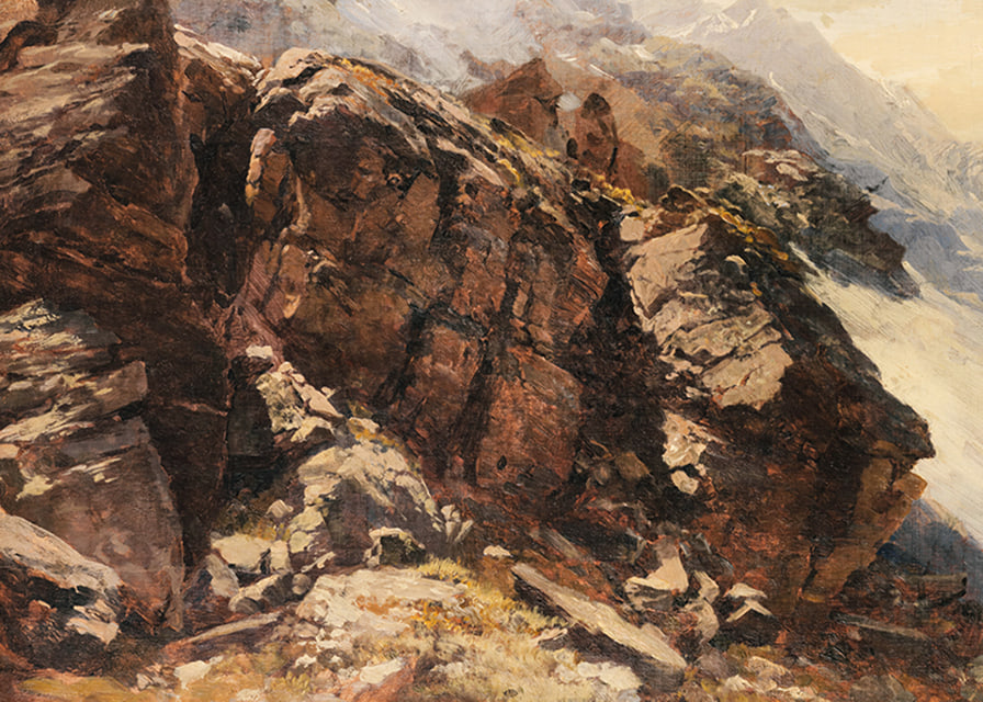High Mountain Study By Edward Theodore Compton-12