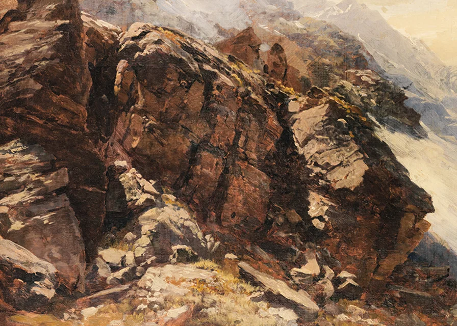 High Mountain Study By Edward Theodore Compton-12