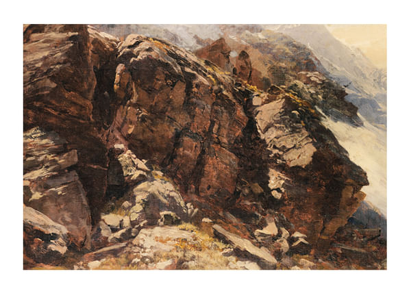 Plagát Hochgebirgsstudie By Edward Theodore Compton