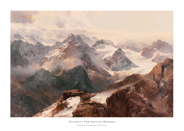 Plakatas Sylvretta Vom Grossen Maderer By Edward Theodore Compton