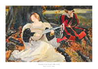 Studies For Fair Is My Love By Edwin Austin Abbey-1