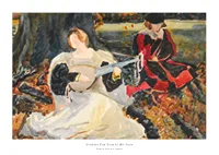 Studies For Fair Is My Love By Edwin Austin Abbey-1